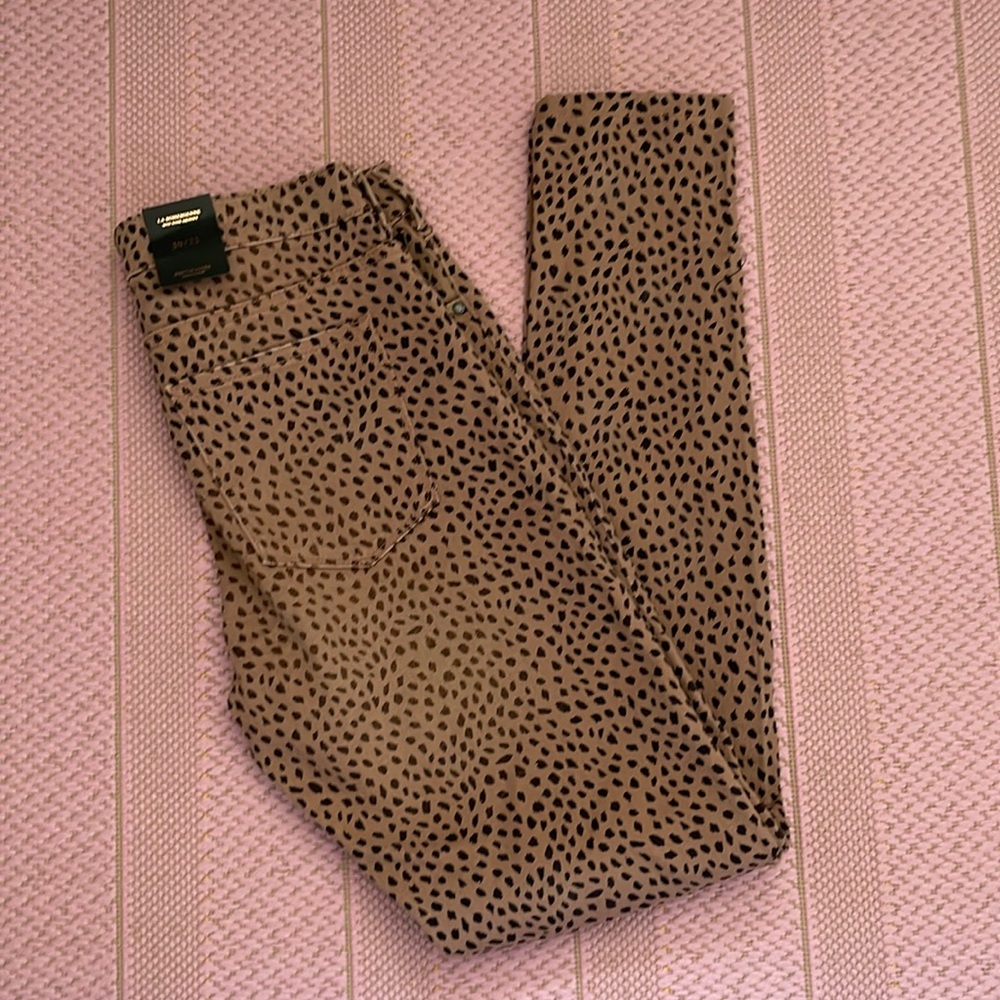 Scotch & soda leopard print jeans- la bohemienne mid rise skinny 29/32